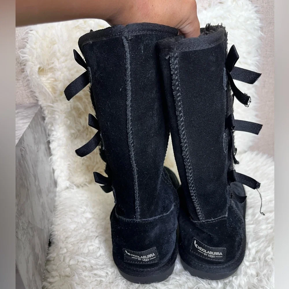Koolaburra By Ugg Boots Girls Size 5 Youth Black